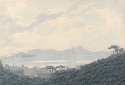 La bahía de Nápoles desde Capodimonte, Italia de John Robert Cozens